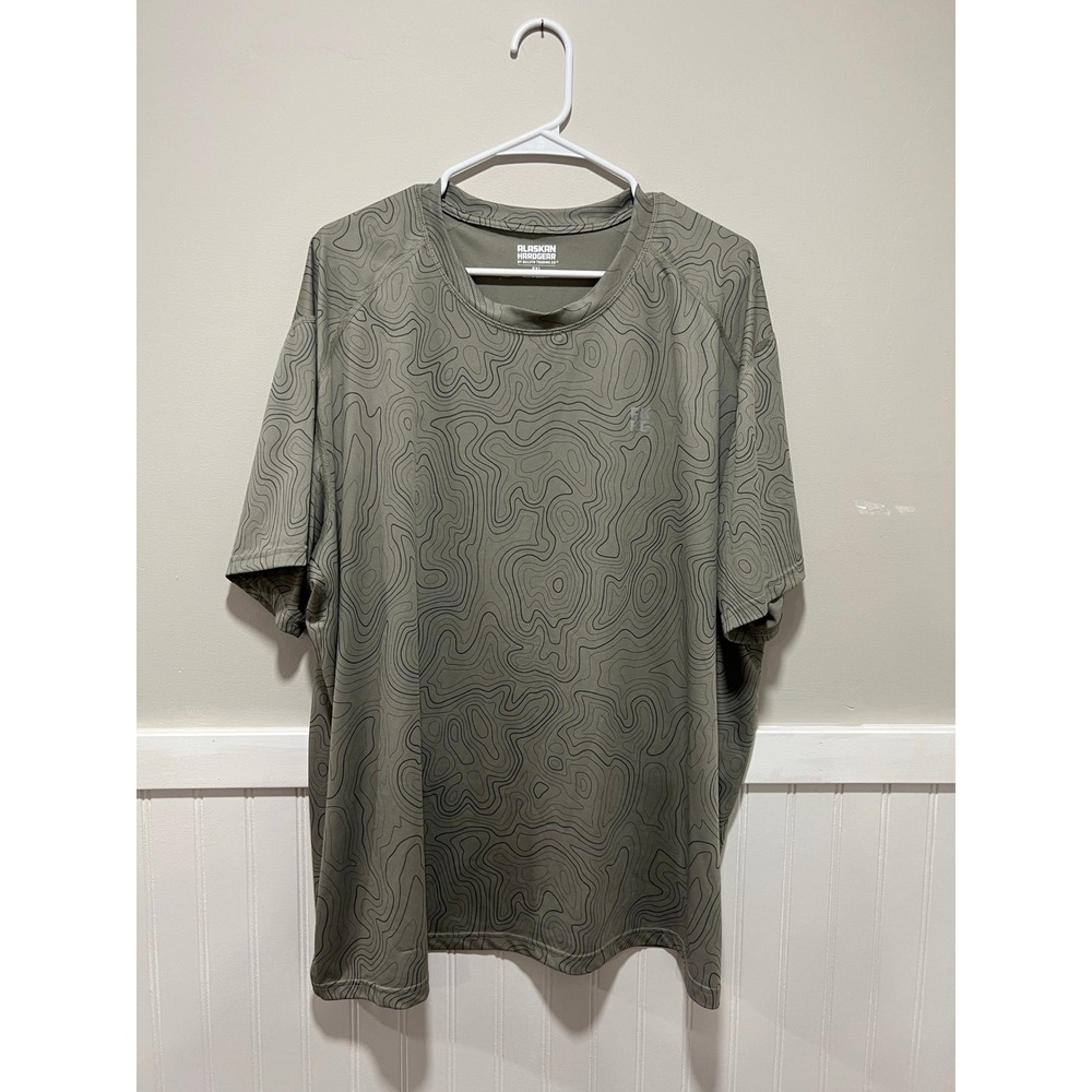 Alaskan Hardgear by Duluth Trading Short Sleeve T-Shirt Topography Men‎ Size 2XL
